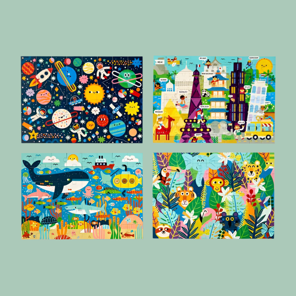 4 pack Jigsaw Puzzle